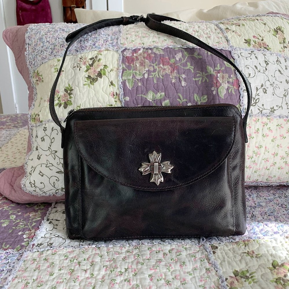 PATRICIA NASH Salina Distressed Leather Crossbody Bag